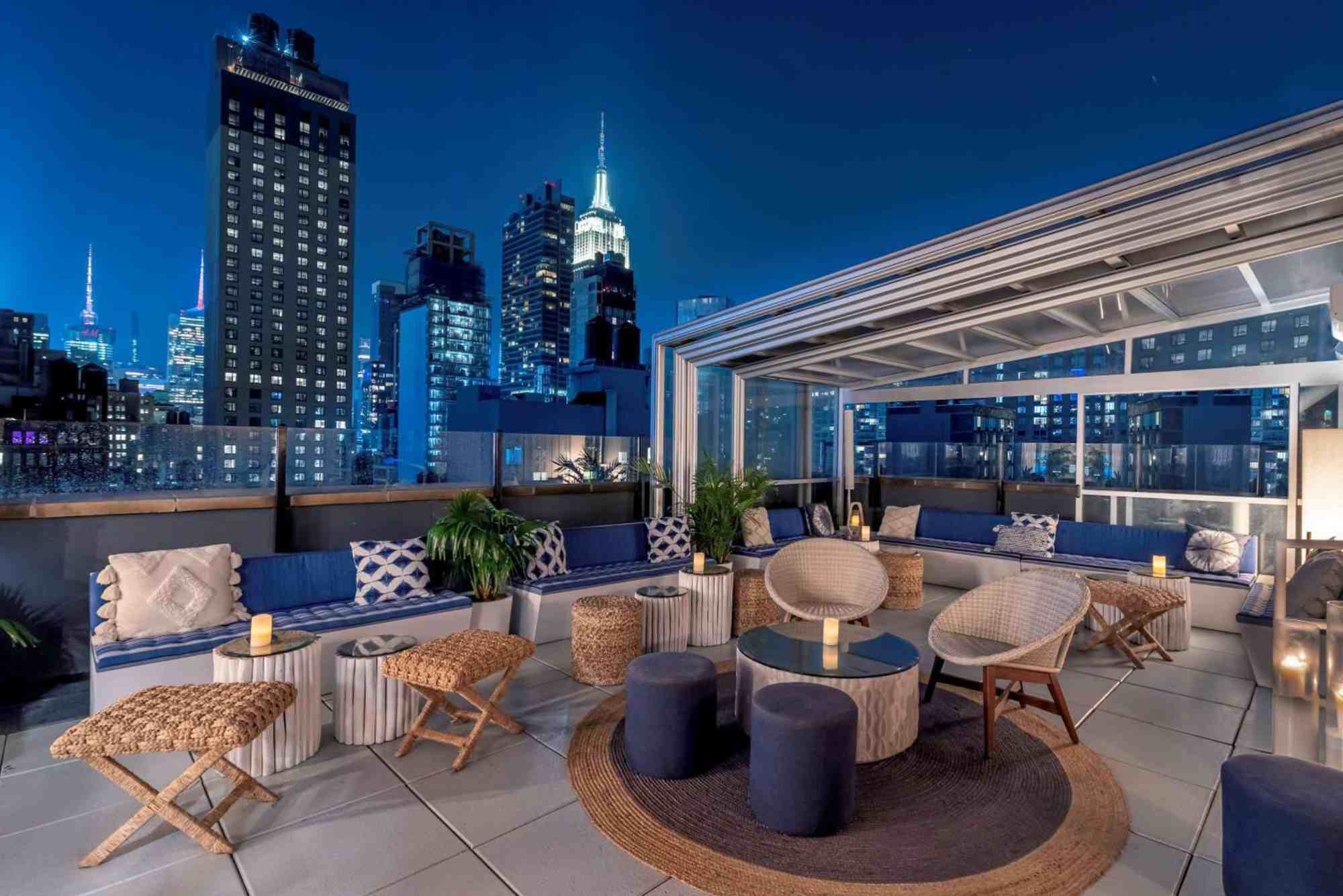 Hilton Fashion District Rooftop Bar