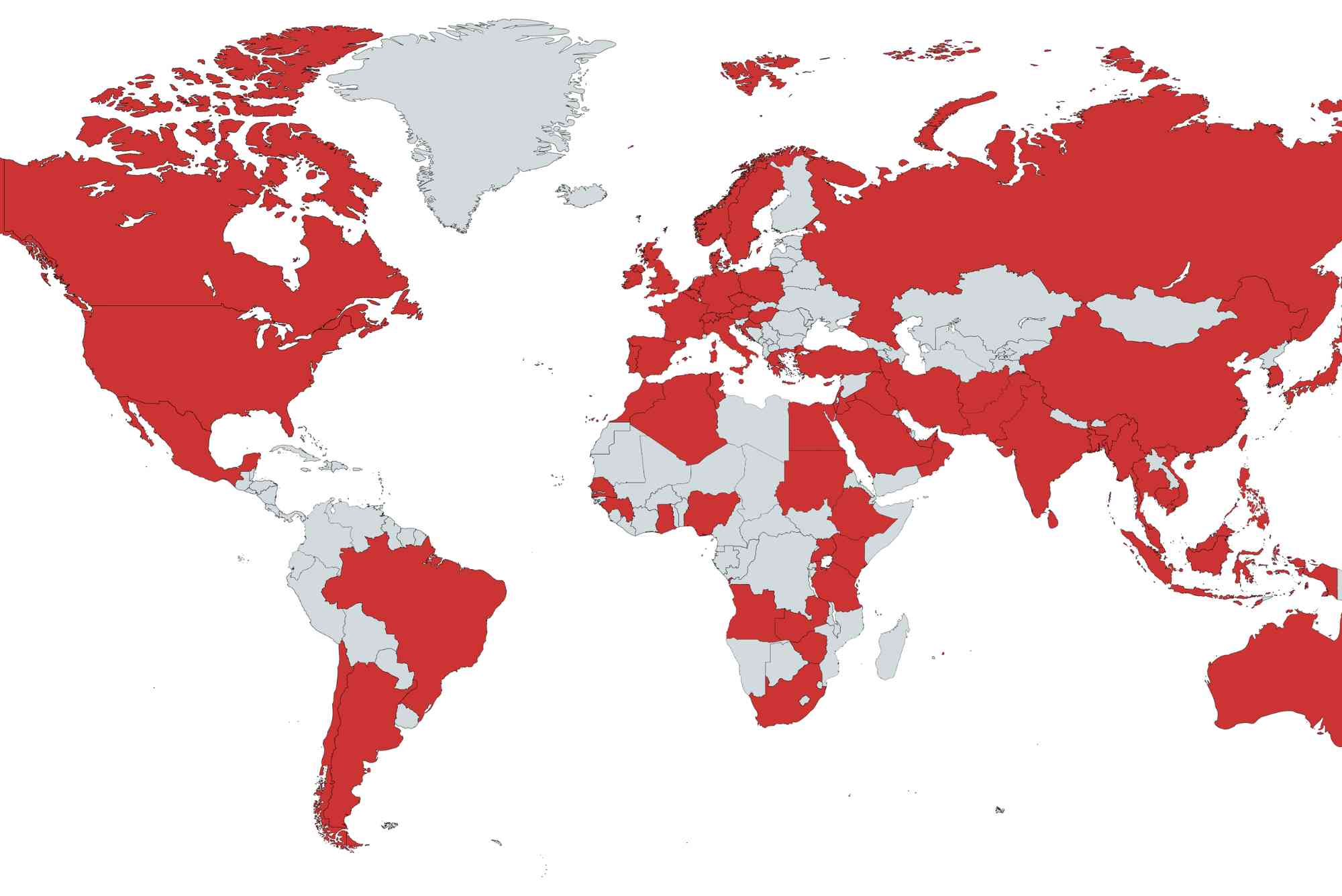 Emirates Destinations Map