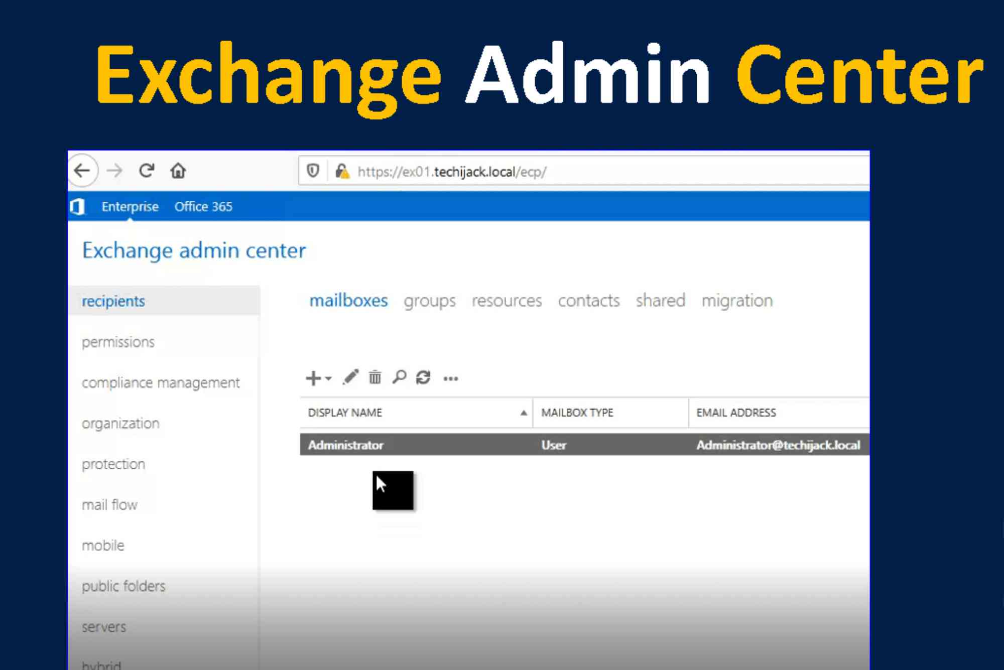 Exchange Admin Center