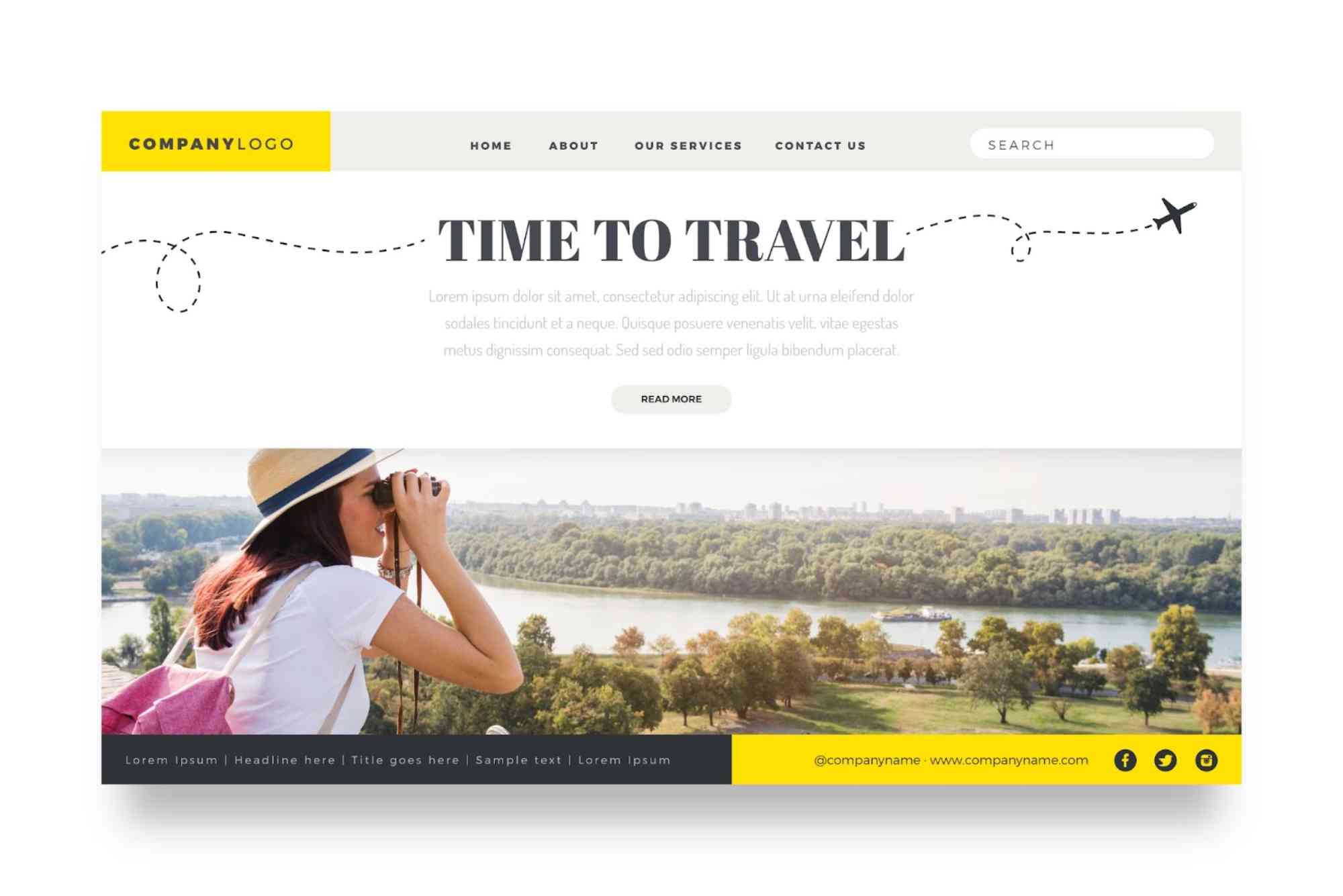 Travel Website Sample