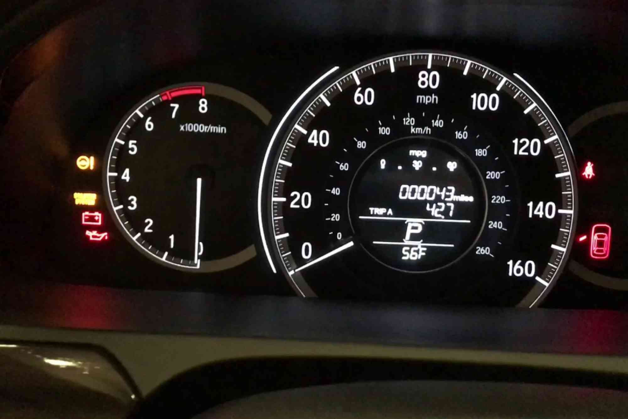 Honda Accord Low Tire Pressure Light