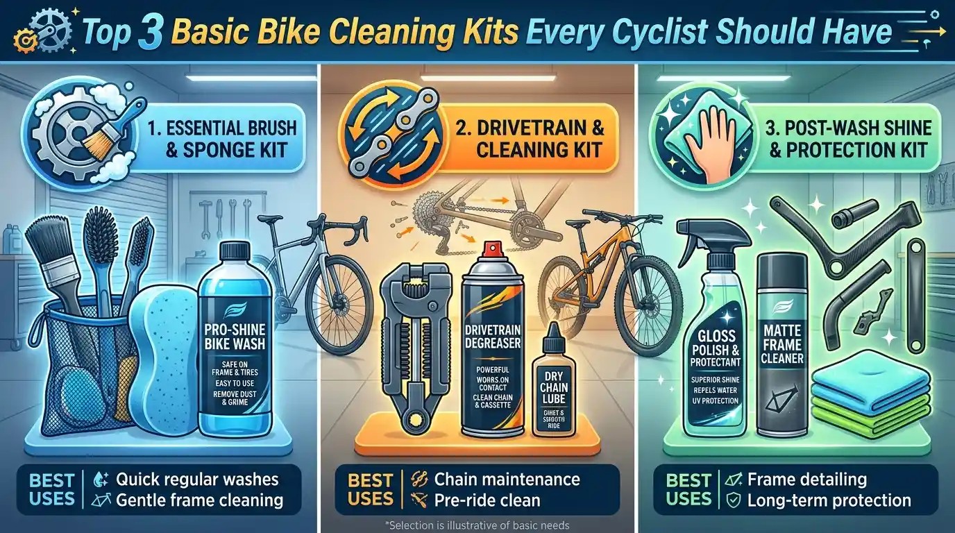 Top 3 Basic Bike Cleaning Kits